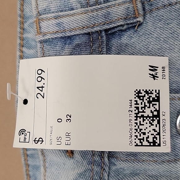 Divided, Size 0, A-Line Mini Skirt, High Waist, Button Front, NEW with Tags - Picture 7 of 10